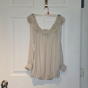 Brand: Joseph Ribkoff | Color: Beige | Size: 8 | Blouse**Joseph Ribkoff Beige Bl